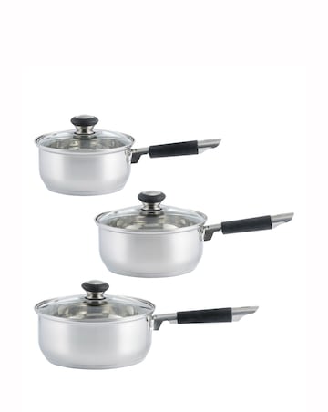 Viners Everyday 3 Piece Saucepan Set