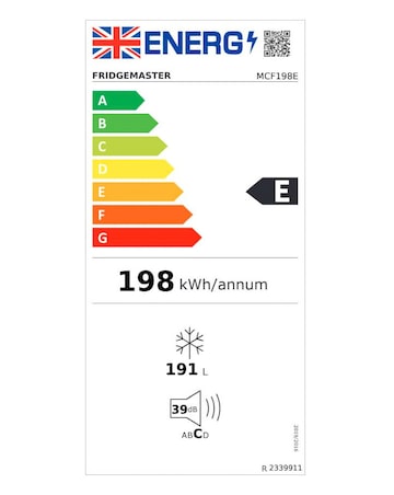 Fridgemaster MCF198E 191L Chest Freezer- E Rated