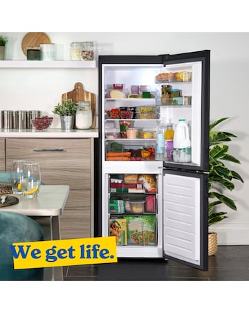 Russell Hobbs RH145FF501E1B 50cm Fridge Freezer Black - 144cm Height