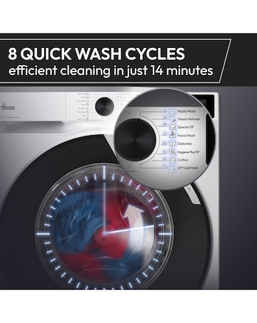 Hoover Pro Wash HBR 411BL9G-80 11kg Washing Machine 1400rpm - Graphite + Install