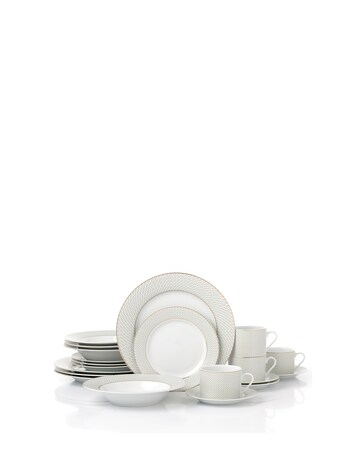 Waterside Diamond 20 Piece Dinner Set