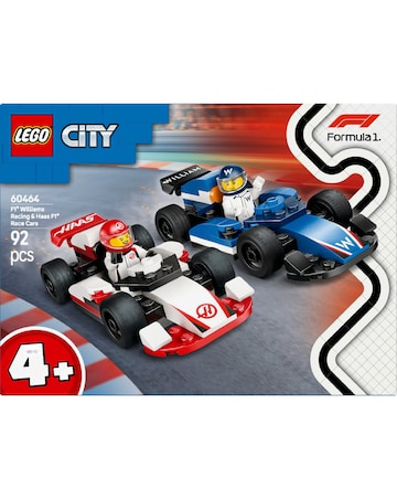 LEGO City F1 Williams Racing & Haas F1 Race Cars Set 60464