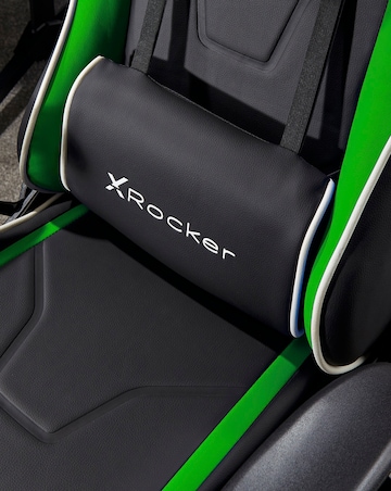 X Rocker Agility Compact eSports Gaming Chair for Juniors - Black / Green