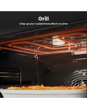 Hisense HDCEC6C20X 60cm Electric Double Cooker - Grey