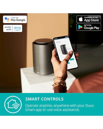 Duux Threesixty Smart Black Ceramic Heater