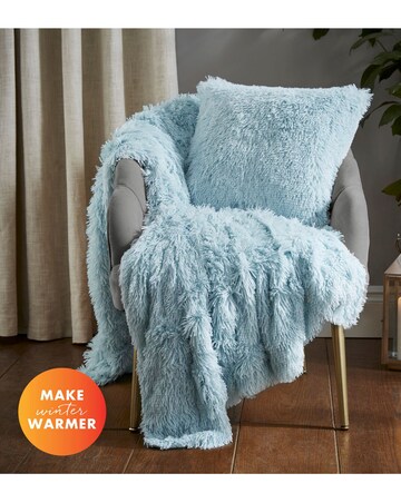 Catherine Lansfield Shaggy Fleece Cushion