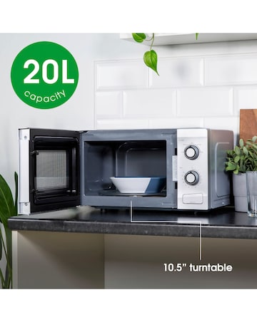 Abode AMM2001S 20L Silver Manual Microwave