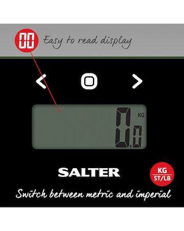 Salter Black Glass Analyser Scale