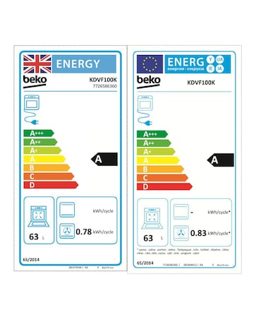 Beko KDVF100K 100cm Dual Fuel Range Cooker - Black