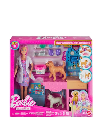 Barbie Fast Cast Vet Clinic Doll and Accessories Playset