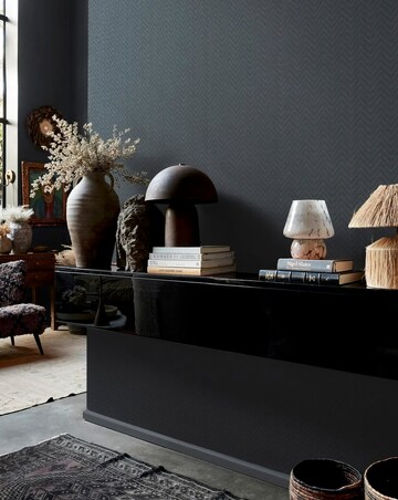 Abigail Ahern Herringbone Weave Dusk Wallpaper