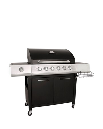 Charles Bentley 6 Burner Gas BBQ with Side Burner