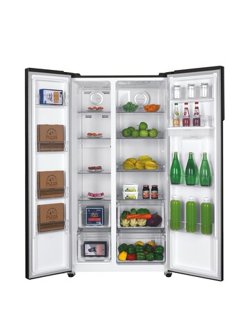 HOOVER HHSBSO-6174BWDK-1 90cm Slim Non Plumbed Water Dispenser Fridge Freezer