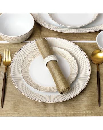 Waterside Gold Radiance 50 Piece Dinner Set