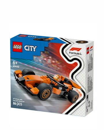 LEGO City F1 Driver with McLaren Race Car Toy Playset 60442