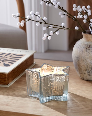 Starry Night Star Glass Candle