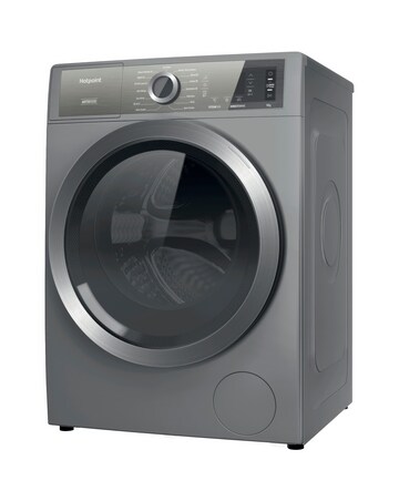 Hotpoint H899ADSGPOWERUK, 9kg, 1400rpm Washing Machine - Silver + Installation