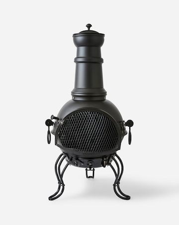 La Hacienda Murcia Medium Steel Chimenea with Grill