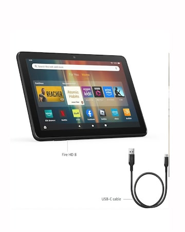 Amazon Fire HD 8 (2024) 8in 64GB Wi-Fi Tablet - Black
