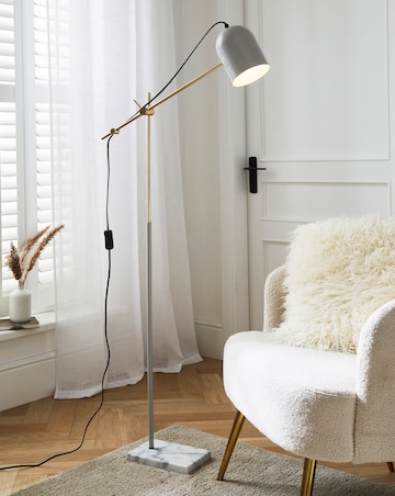 Emery Marble Base Floor Lamp