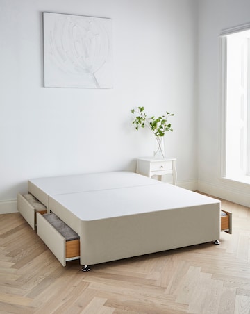 Silentnight 1000 Pocket Pillowtop Memory Divan Set with 4 Drawers