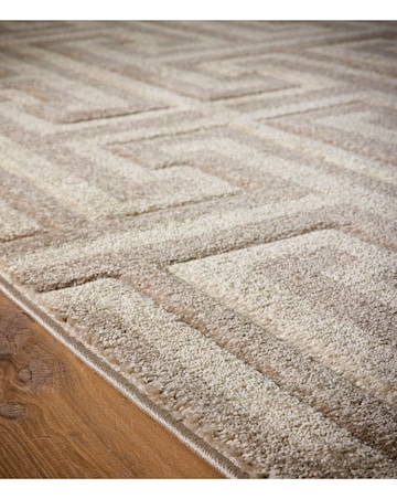 Greek Key Textured Rug