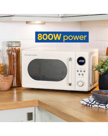 Russell Hobbs RHM2044C Retro 20 Litre Cream Digital Microwave