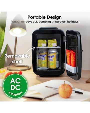 Abode Retro A4CLR201B Mini Cooler and Warmer - Black