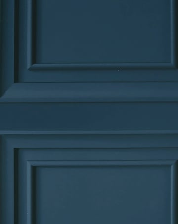 Fresco Wood Panel Blueberry Wallpaper