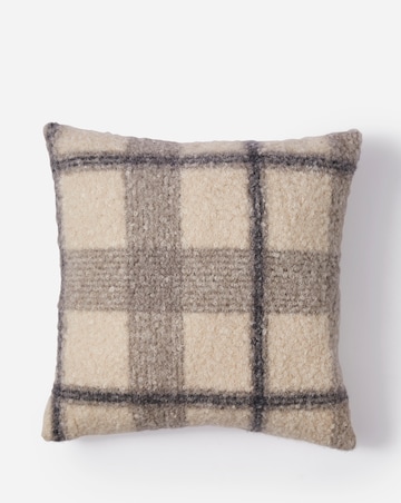 Boucle Checked Cushion