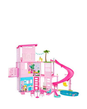 Barbie Dreamhouse Playset with 75+ Accessories & 3-Story Slide