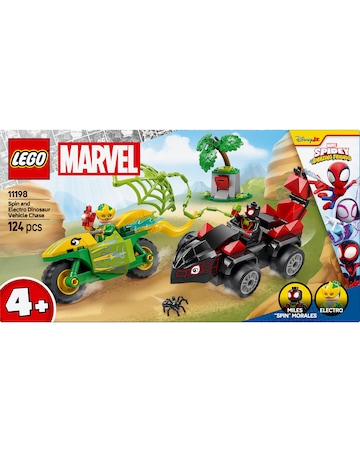 LEGO Marvel Spidey And His Amazing Friends Spin & Electro Dinosaur Vehicle 11198