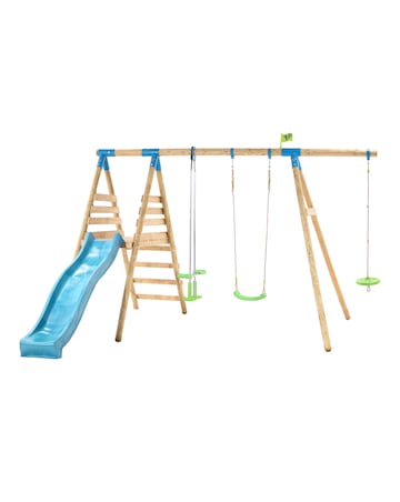 TP Galapogus Wooden Swing Set & Slide