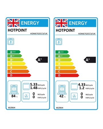 Hotpoint HDM67G0CCX/UK 60cm Gas Double Cooker + Installation