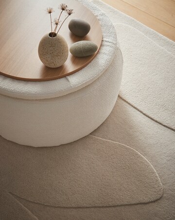 Sculptured Wool Pebble Rug