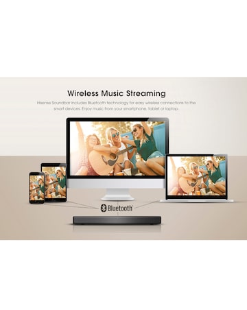 Hisense HS214 2.1ch 80W All-in-One Soundbar & Speaker