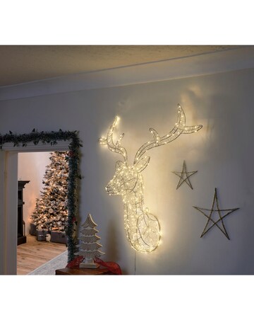 Three Kings LED Stag Decoration
