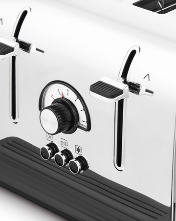 Morphy Richards 240333 Venture Retro Stainless Steel 4 Slice Toaster