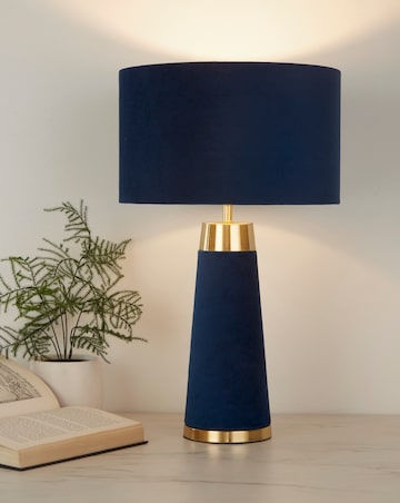 Velvet & Satin Brass Table Lamp