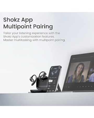 Shokz OpenFit Air True Wireless Open-Ear Earbuds - Black