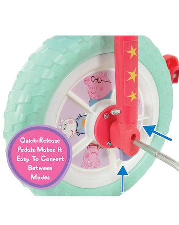 Peppa Pig My First 2-in-1 10 Inch Training Bike