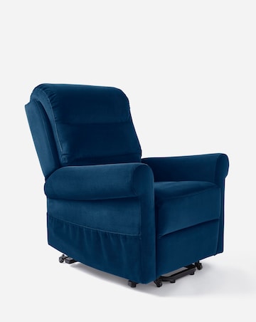Brockton Velvet Electric Recliner Armchair