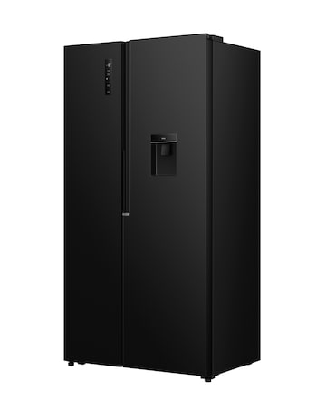 Fridgemaster MS91558DEB Non-Plumbed Total No Frost American Fridge Freezer Black