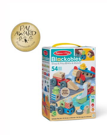 Melissa & Doug Blockables Vechiles Play Set