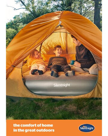 Silentnight Flocked Airbed with Electric Pump - Single