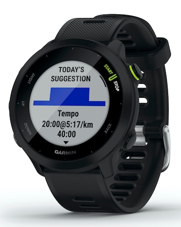Garmin Forerunner 55 GPS Running Smart Watch - Black