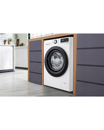 LG TurboWash with AI F4Y510WBLN1 10 kg 1400 Spin Washing Machine - White
