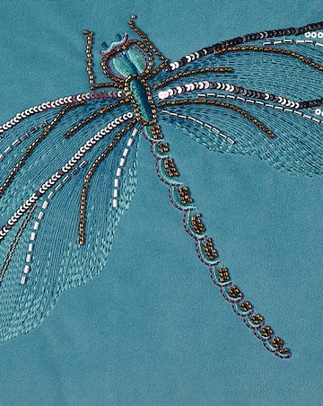 Embellished Dragonfly Cushion