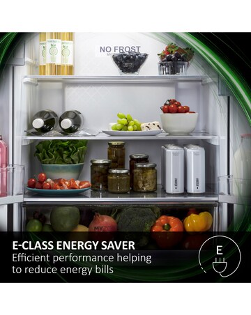 Haier Series 3 HSR3918EWPG American Fridge Freezer, Non-Plumbed - Silver