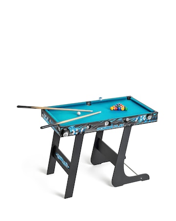 Power Play Pool 3ft Folding Games Table